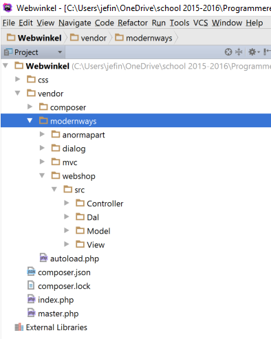 PHP Mikmak mappenstructuur